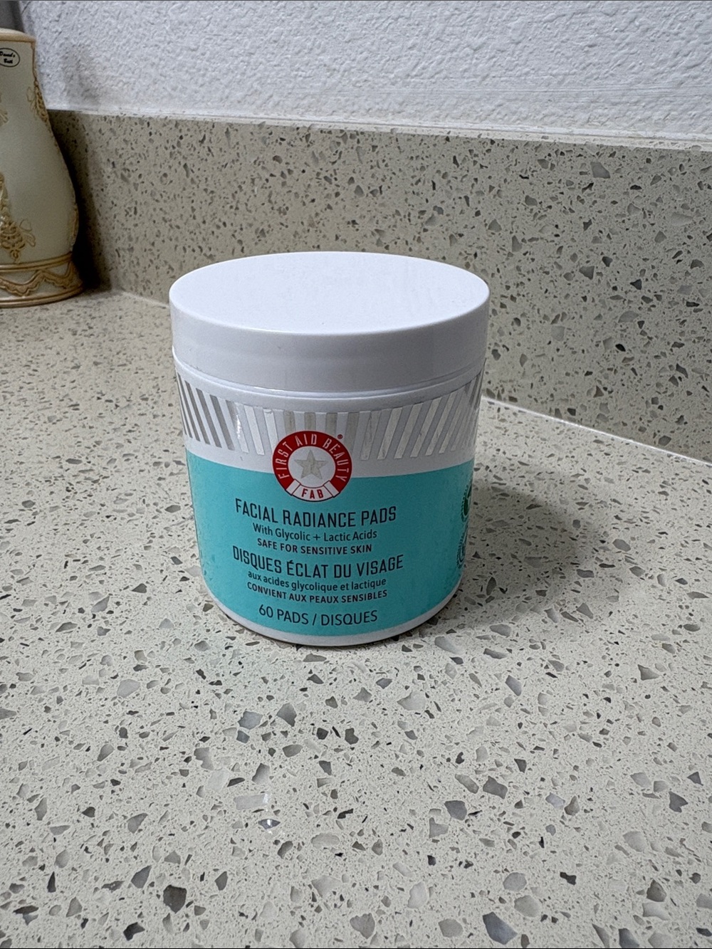 First Aid Beauty Facial Radiance Pads 60 ct - aqua and white